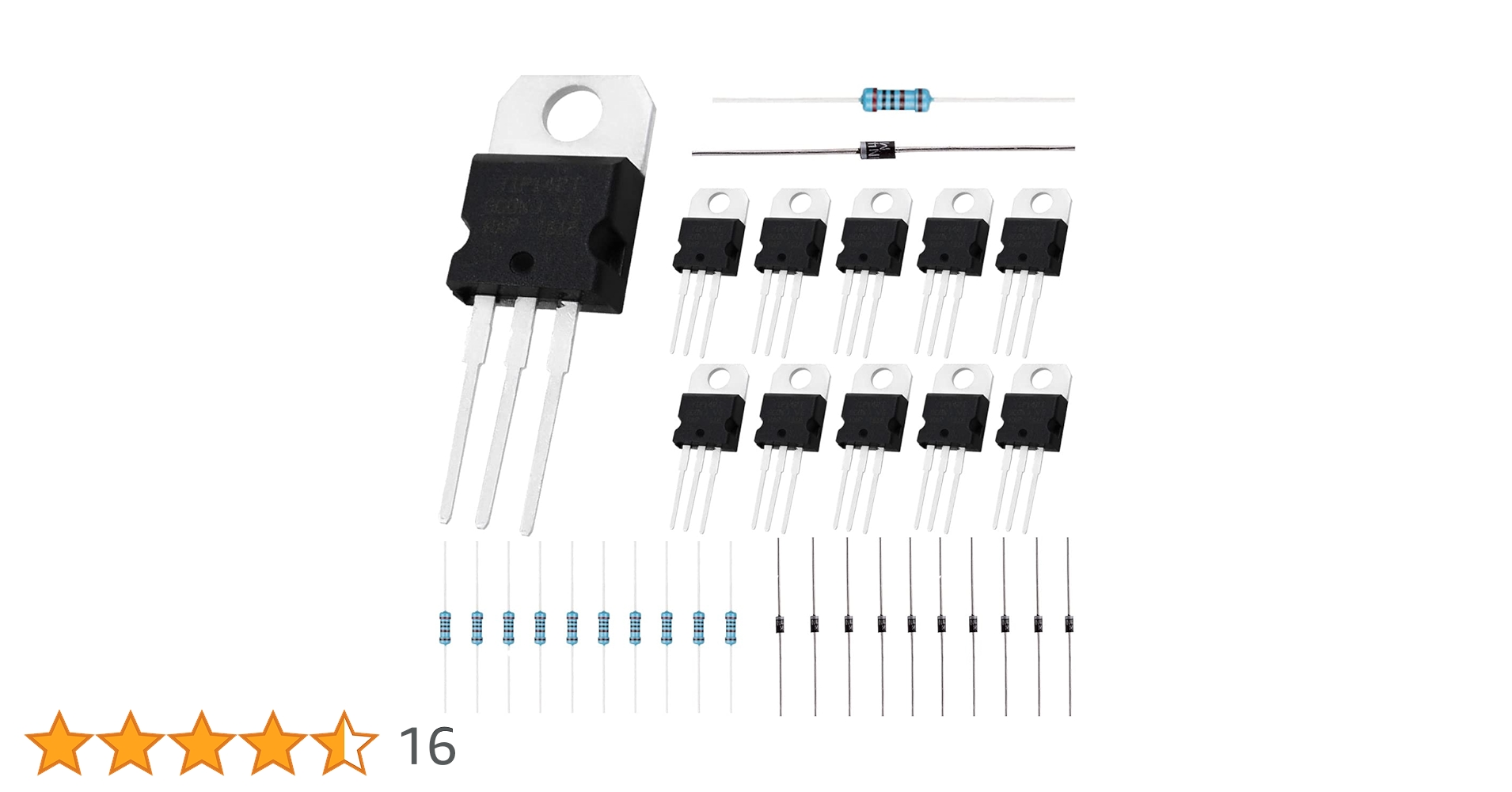Amazon.co.jp: DAOKAI 10PCS TIP120 NPNトランジスター60V 5Aは1N4001
