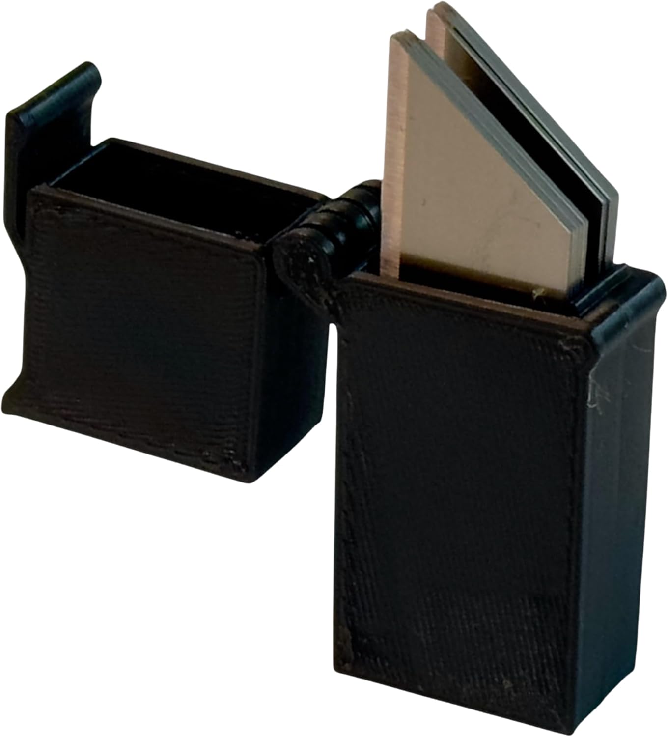 Durable 3D-Printed Utility Blade Holders | Compact Razor Blade Storage Case | 2-Pack in Multiple Colors (Black)