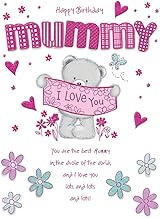 Piccadilly Greetings Group Ltd Happy Birthday Mummy Greeting Card - Large 9 x 6.25 Inches,Pink