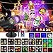 Produktbild Wilktop LED Projektionslampe, 12 Folien+10 Arten Welleneffekt LED Projektor mit Fernbedienung Licht Projektor Wasserdicht Außen Weihnachtsbeleuchtung für Weihnachten, Familienfeiern, Party, Halloween