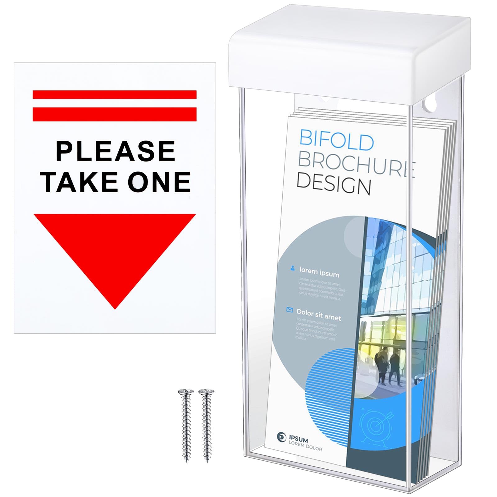 Porte-brochures d'extérieur pour agence immobilière et commerce, boîte à flyers étanche Remerry