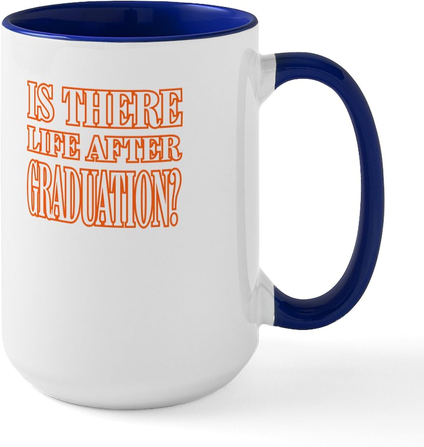 CafePress Congrats Grad Champagne Mugs 15 oz (444 ml) Ceramic Coffee Mug