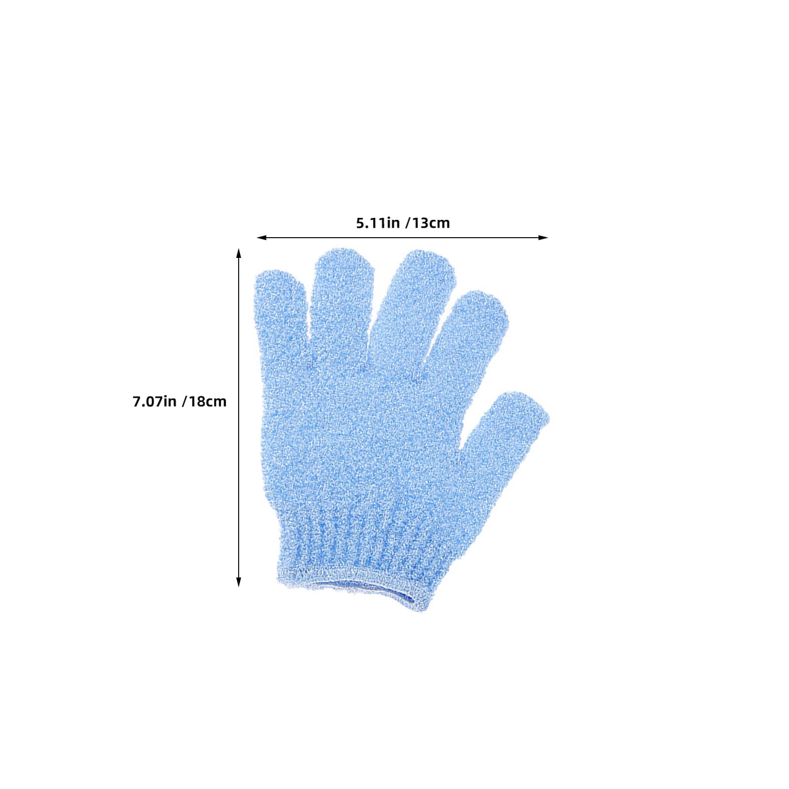16 paia Guanti Esfolianti da Bagno in Nylon Guanto Cinque Dita per Corpo Esfoliazione Delicata e Massaggio Spa per Uomo Donna e Famiglia Doppio Lato per Pulizia e Cura Completa