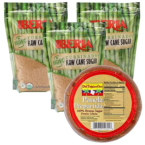 Iberia Panela Prepartida, 32 Ounce + Iberia Organic Turbinado Sugar, 1.5 lb. (Pack of 3) image 2