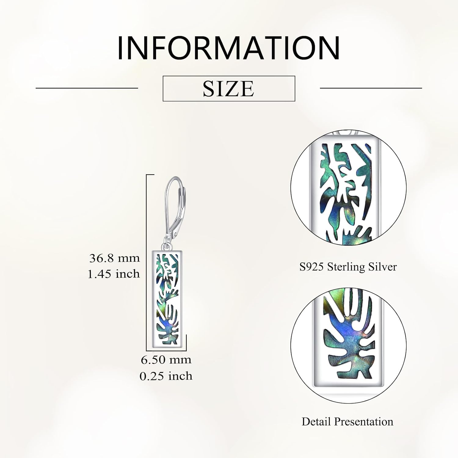 Monstera Earrings Sterling Silver Leaf Dangle Drop Earrings Plant Jewelry Gifts for Women - Image 5