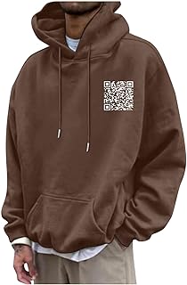 Suéter de color sólido de invierno para hombre con estampado de coco para hombres y mujeres con bolsillos de manga larga sudaderas para hombre con