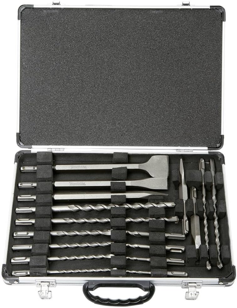Makita D-42444 Bohrer- und Meißelset 17-TLG im Alu Koffer
