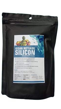 Silicon Fertilizer For All Crop | Silicon Dioxide 60% | Plant Fertilizer for Plant | Plant Growth Enhancer | Soil Conditioner | Improve Plant Root Systme and Plant Health (4 kg - 4 pkt)