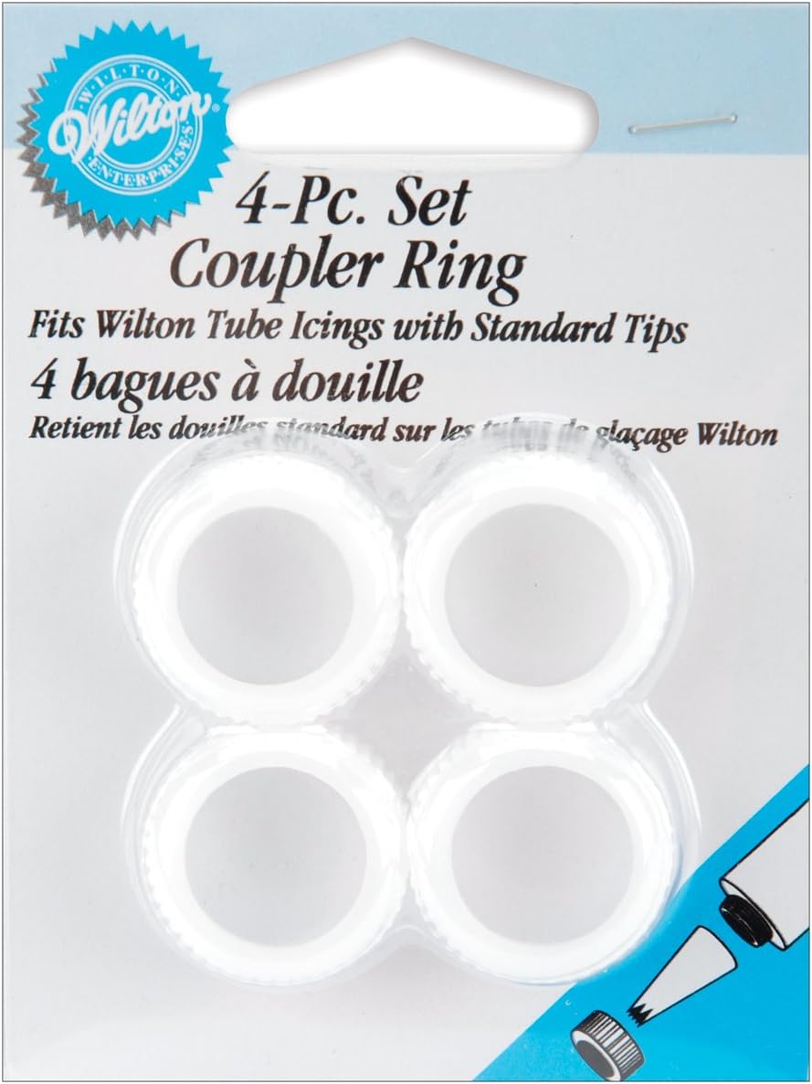 Wilton 4-Piece Decorating Tip Coupler Ring Set - For Cake Icing Tubes & Metal Tips - View #10