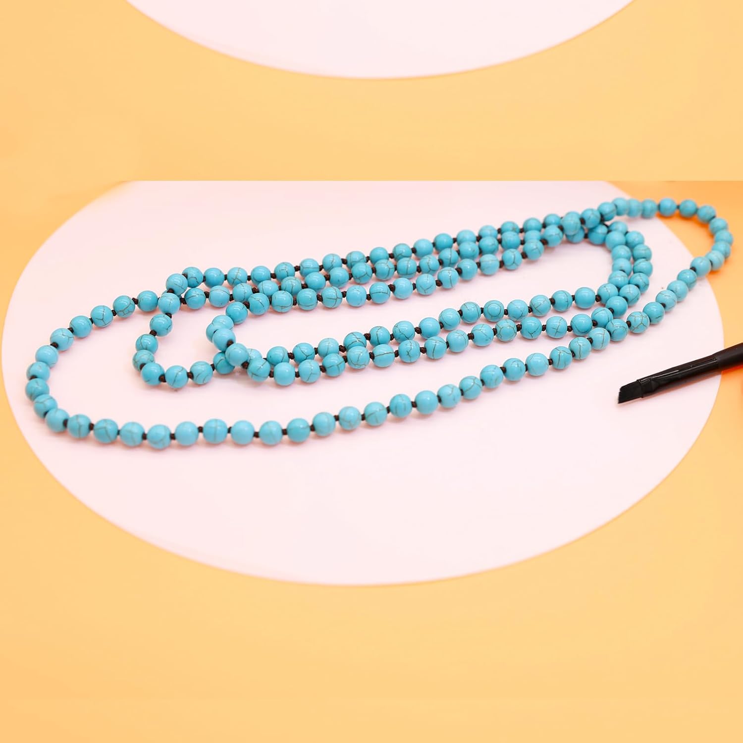 Chunky Large Beaded Necklace for Women Big Resin Stone Minimalistic Modern Bead Statement Necklaces Jewelry Accessories