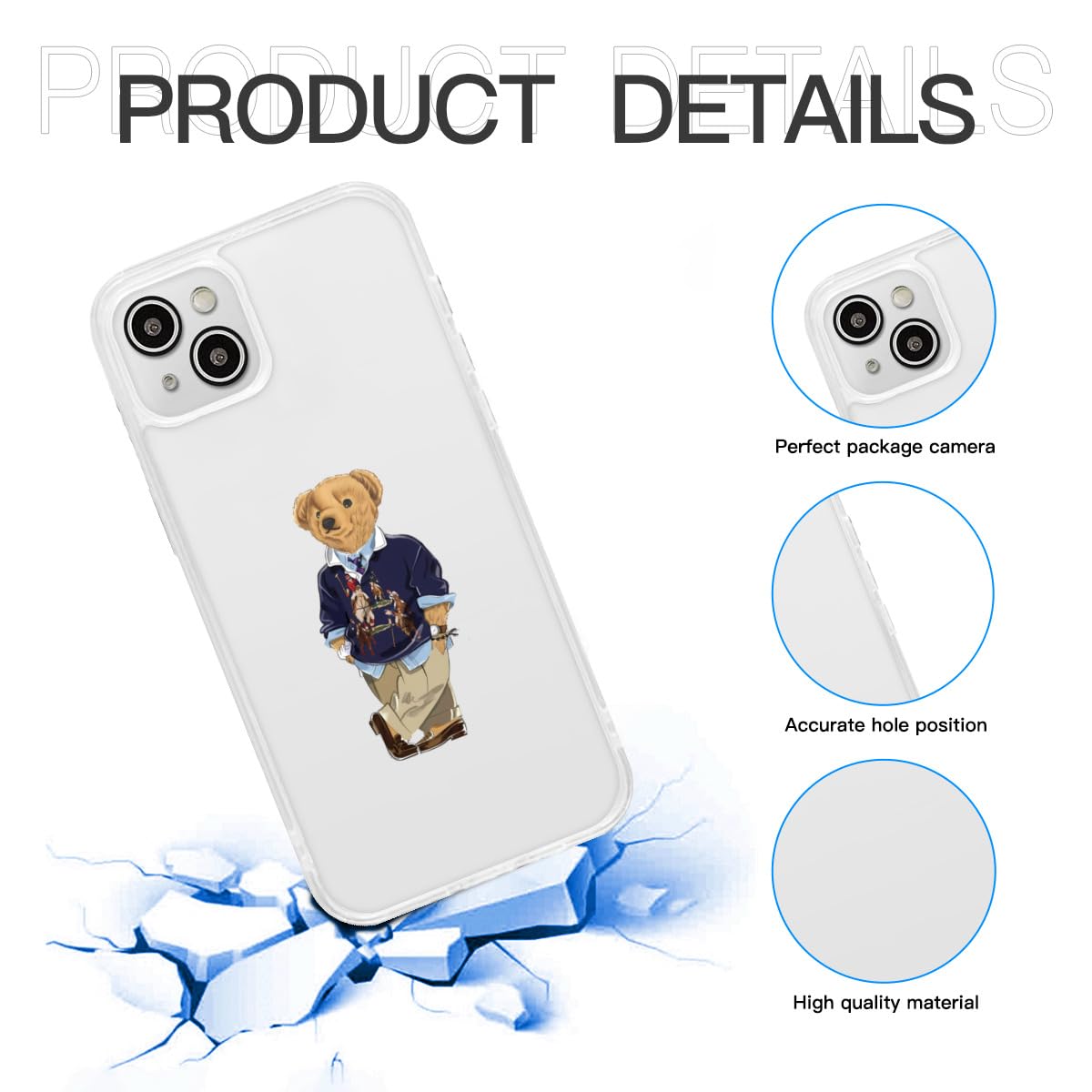 Amazon.co.jp: くま ポロベアー bear polo bear iPhone 15Plus ケース