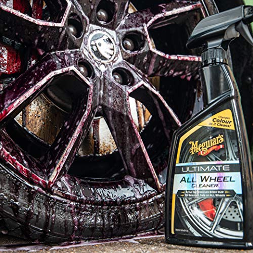Meguiar’s G180124EU Ultimate All Wheel Cleaner Felgenreiniger, Reinigt alle Felgenoberflächen, Entfernt Bremsstaub und Schmutz, PH-Neutral, 709ml