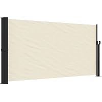 Tenda Laterale Avvolgibile da Terra L300xH180cm in Poliestere 180 g/m² con Struttura