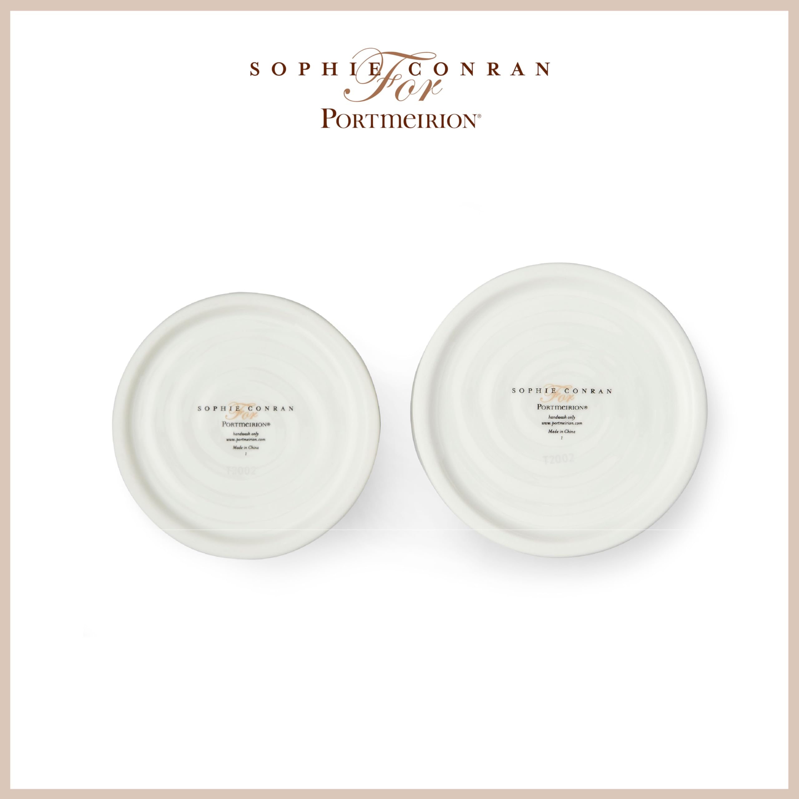 Portmeirion Home & Gifts Sophie Conran Öl- und Essig-Drizzler-Set, Porzellan (weiß, 7 x 7 x 26,5 cm)
