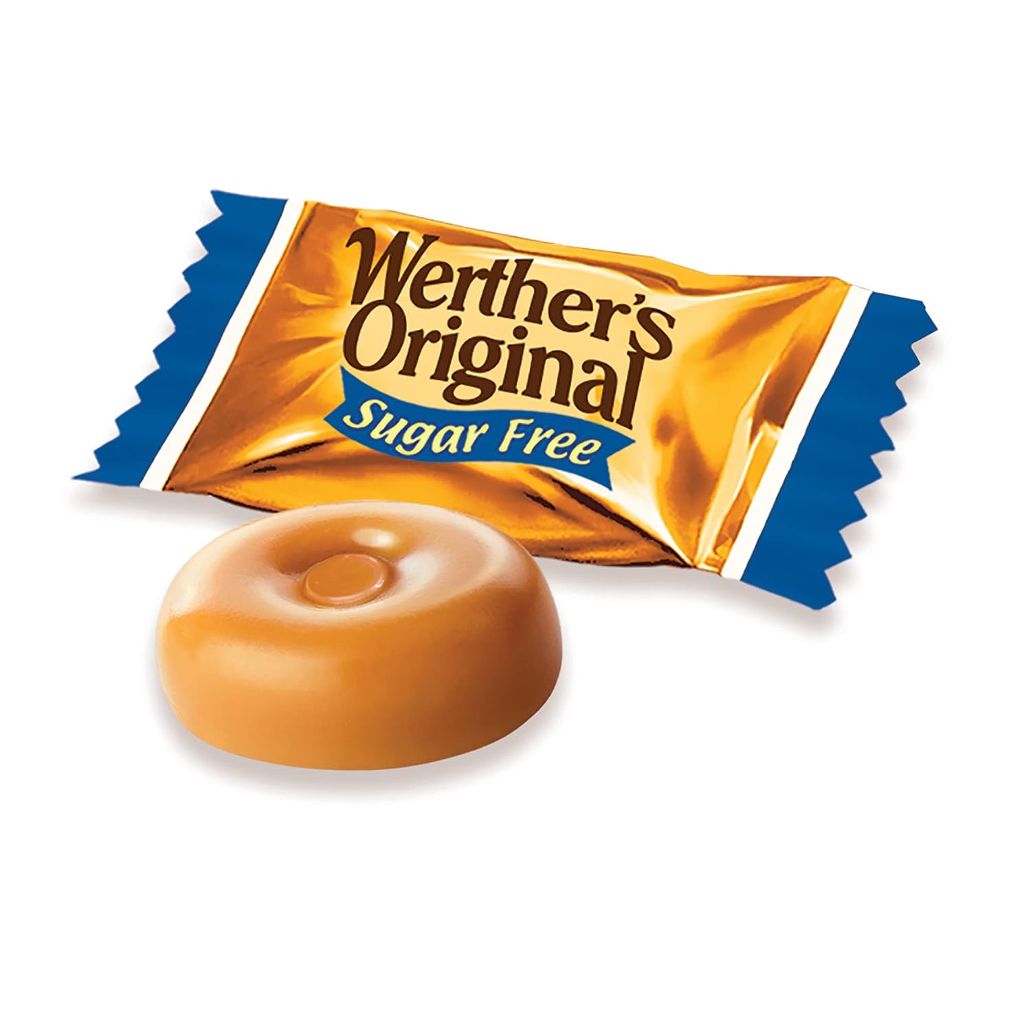 Werther's Original Hard Sugar Free Caramel Candy, 7.7 Oz Bag