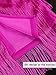 AOMEI Women's Rose High Waist Fringe Tiered Bodycon Pencil Midi Skirt L