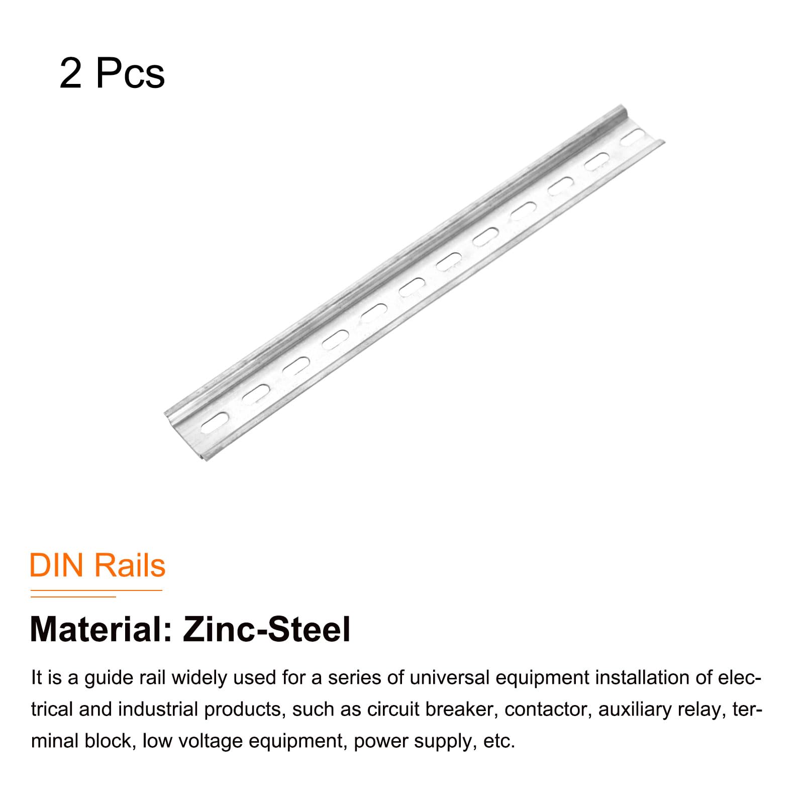 QUARKZMAN Mounting rail made of aluminum DIN rail 4 inch x 1.4 inch x 0