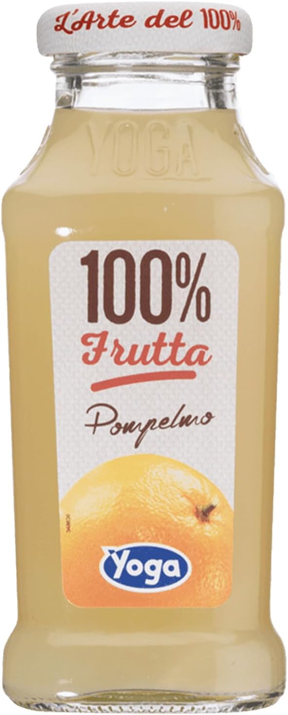 Yoga Succo di Frutta Pompelmo 100% - 200 ml (confezione da 12)