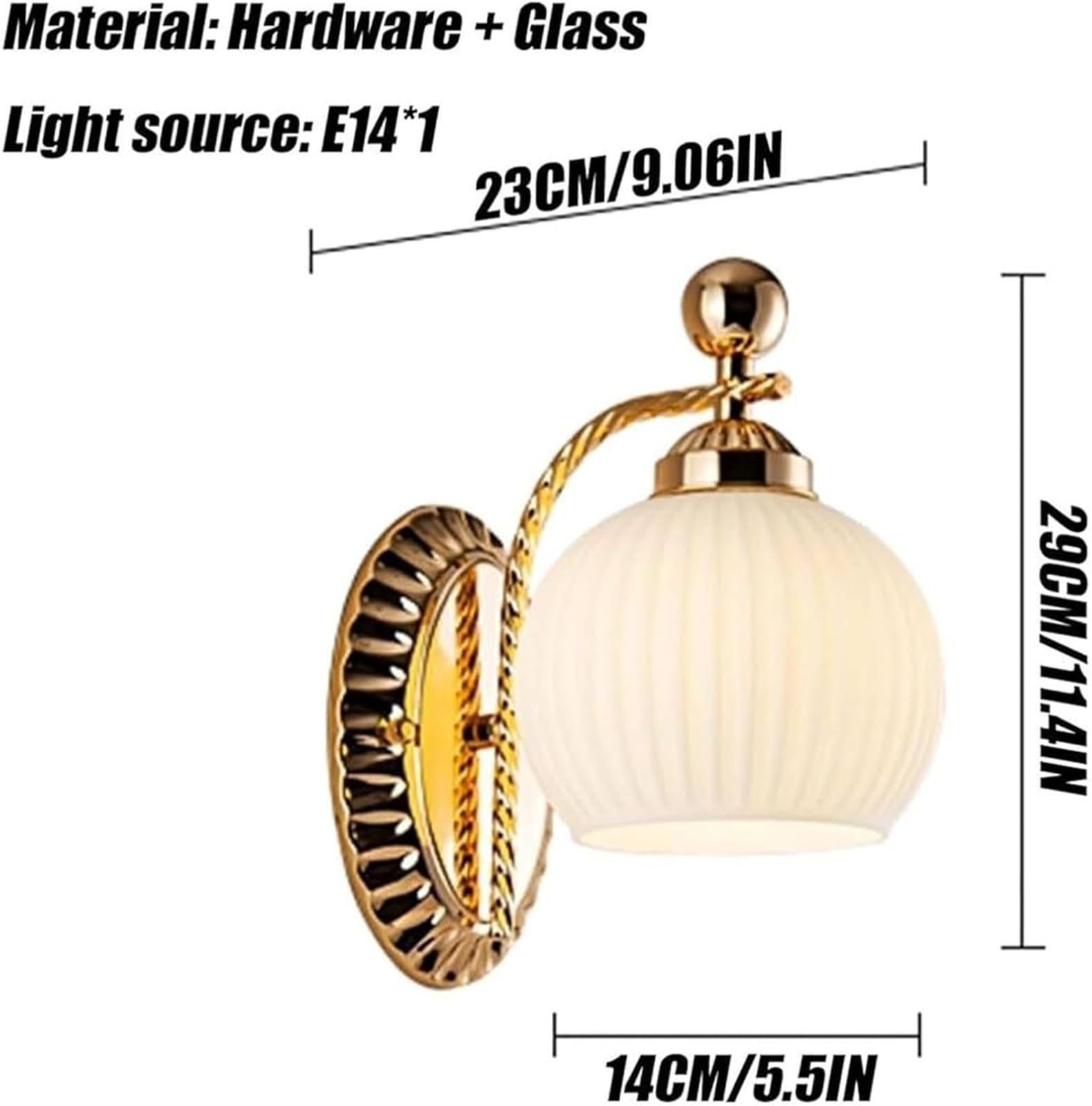 Aplique de Pared Moderno de Vidrio Blanco, lámpara de Pared con Cable para Uso Interior, mesita de Noche, habitación de Hotel, vestidor, iluminación de Pared contemporánea para Dormitorio y