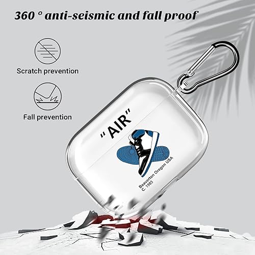 Miniatura 3 de Para AirPods Pro 2nd Case 2022/2023, zapatos deportivos Cool Off, estilo de marca, creativas letras blancas y negras y zapatos deportivos rojos y