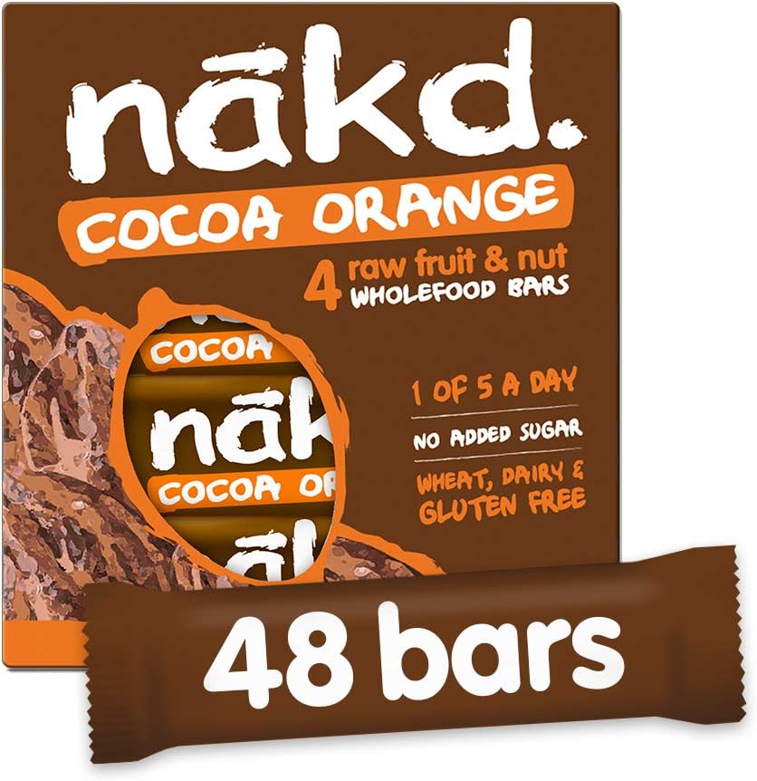 Nakd Cocoa Orange 35g Bar - Multi Pack Case of 48 Bars