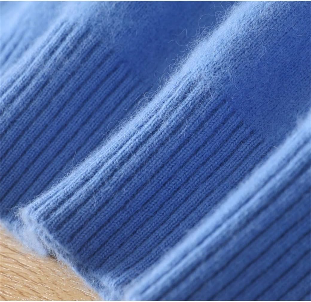 メンズ ハイネック セーター プルオーバー ルーズフィット 暖かい ミンク カシミア 冬 ジャンパー ソフト カジュアル 長袖 トッ