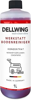 Dellwing Limpiador de suelos de taller 1 l, concentrado alcalino HD para suelos grasientos y aceitosos, limpiador indust...