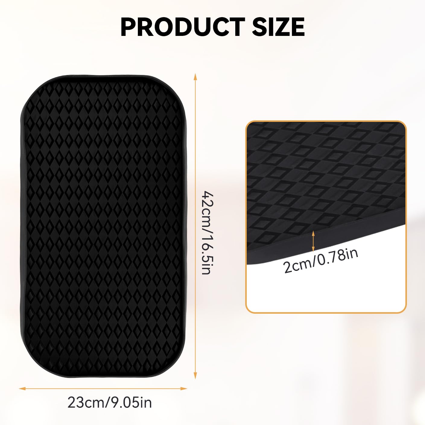 Gachiwar Tapis En Silicone Compatible Avec La Friteuse à Air Ninja AF400 AF451 DZ401 - Organisation Des Bouteilles D'épices Et De La Friteuse à Air Protège La Surface Supérieure De La Friteuse