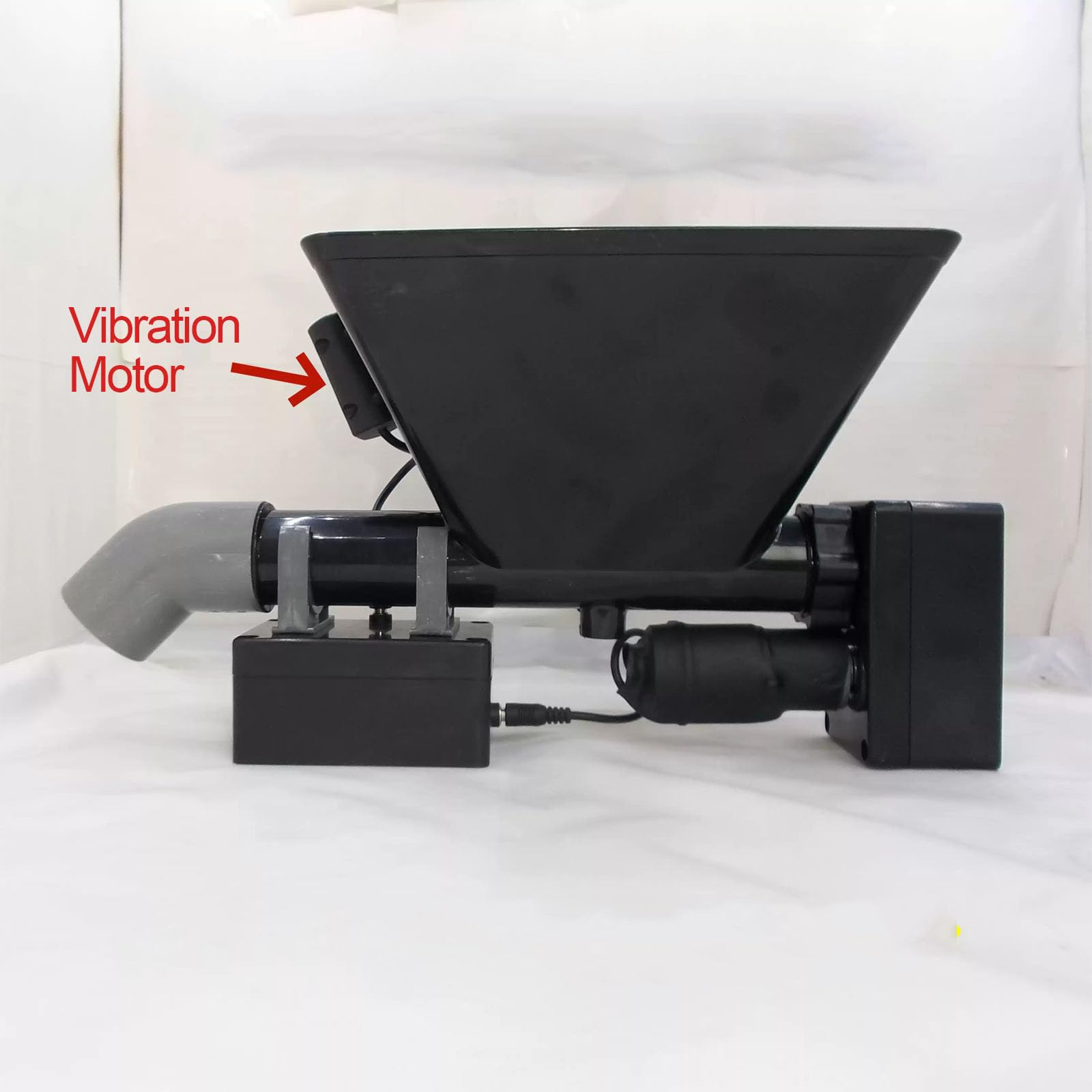 Alimentador Eléctrico De Partículas En Polvo, Alimentador De Tornillo Sin Fin De Velocidad Variable, Ajustable De 15 A 128 Rpm, Tamaño Del Puerto De Descarga De 40 Mm, Capacidad De La Tolva De