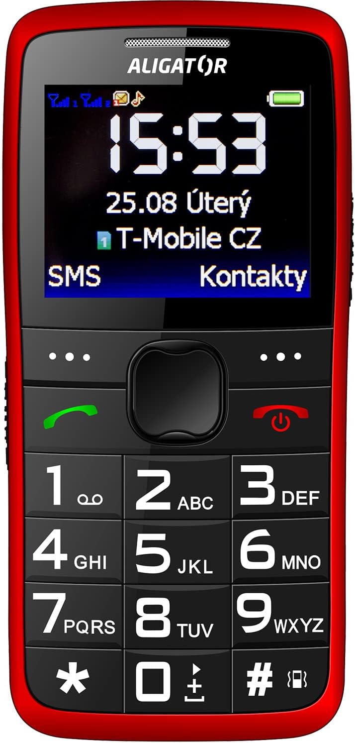 Aligator A675 Senior Mobile Phone, front view