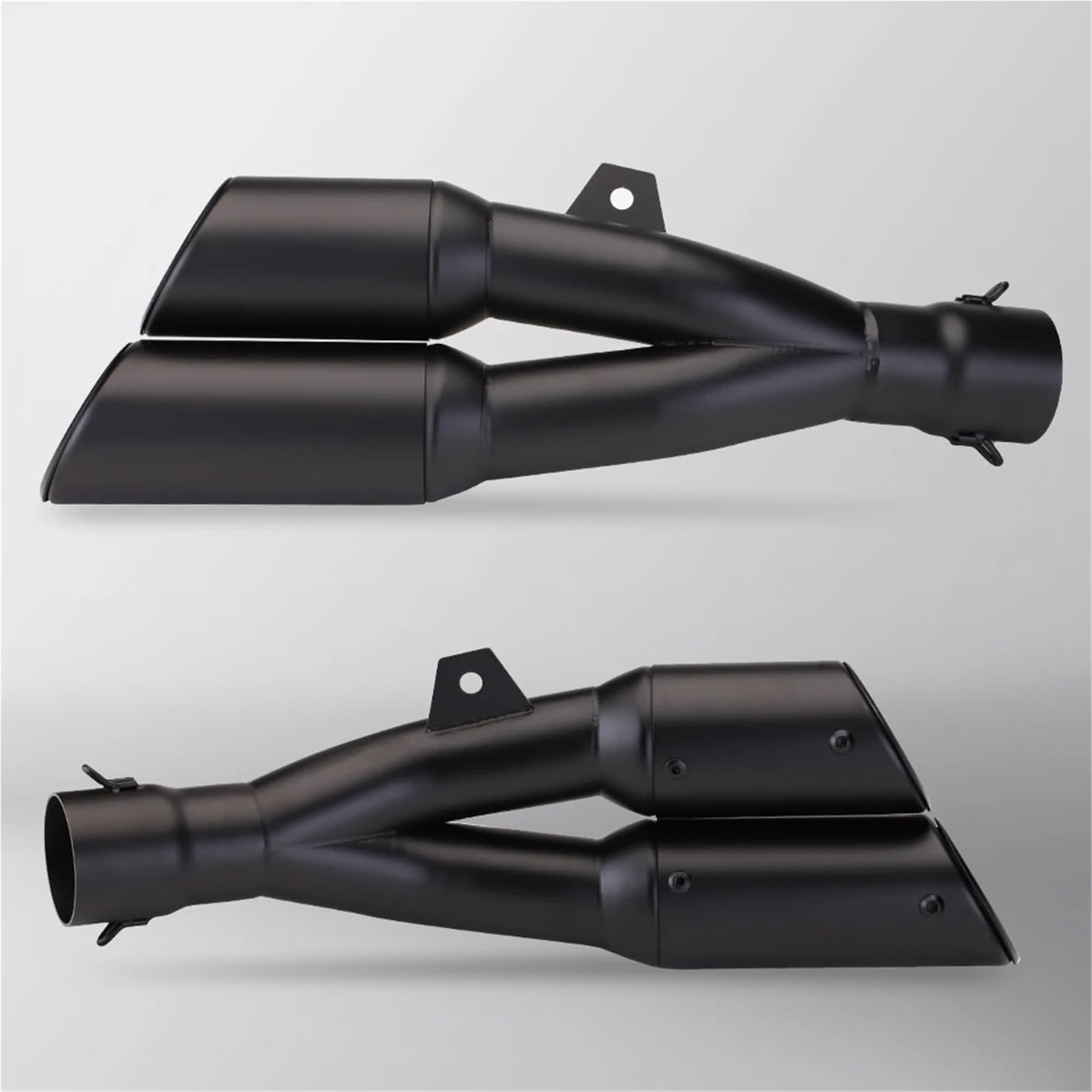 Tubo di scarico doppia uscita con DB black boy scarico marmitta moto marmitta moto marmitta Silenziatore moto(TYPE-C)