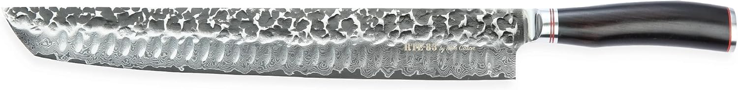 Route 83 KNIVES By MOE CASON XXL 14" Signature Carving Brisket Knife - Ebony Wood Handle