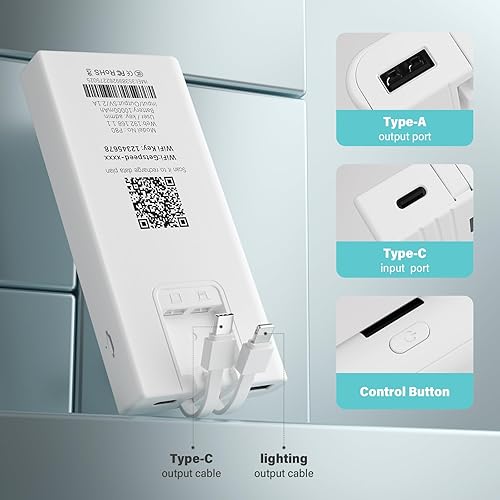 Miniatura 2 de Dispositivo de punto de acceso móvil, enrutador de punto de acceso portátil 4G LTE WiFi para viajes, no requiere contrato y tarjeta SIM, conecta