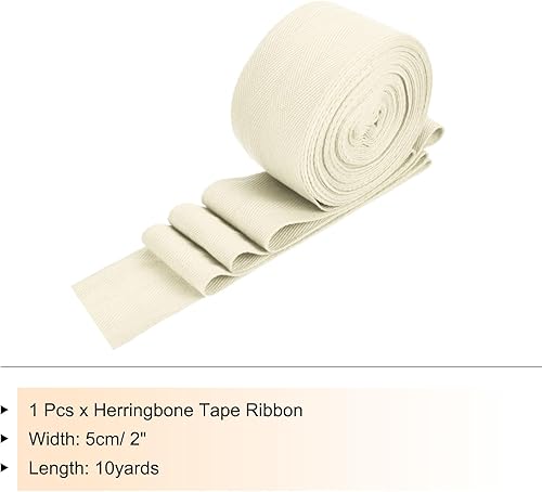 Vista 312 de PATIKIL Cinta de sarga de algodón de 3/4 pulgadas, 10 yardas, cinta de encuadernación al bies, cinta de espiga para costura, envoltura de regalos