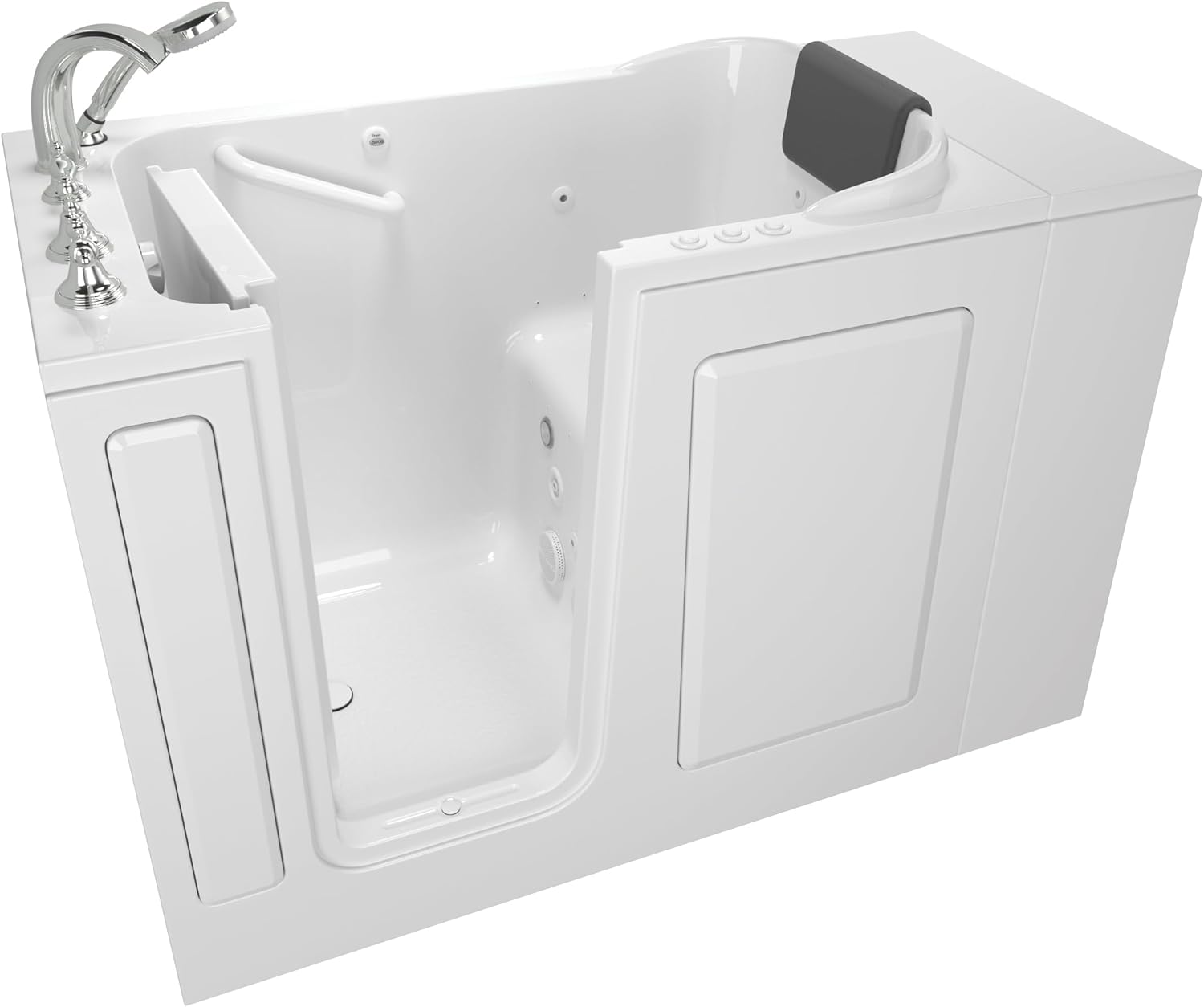 American Standard 28"x48" Left Hand Premium Series Walk in Combo Whirlpool and Air Spa in White - 2848.109.CLW