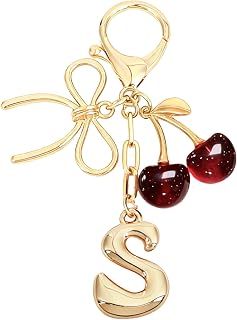 SnyclerBubble Initial Keychain with Bow Lahore, Karachi - Pakistan