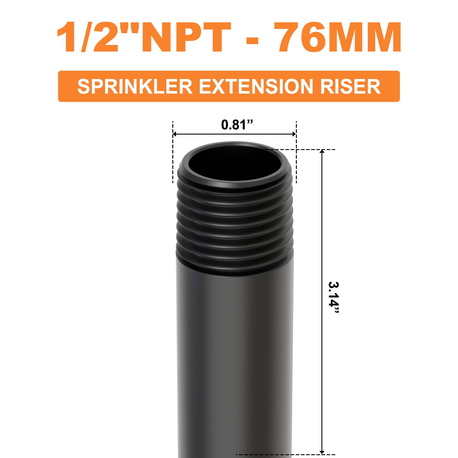 Snapklik.com : GASHER 6Pcs 1/2 Inch MNPT PVC Male Pipe Thread Sprinkler ...