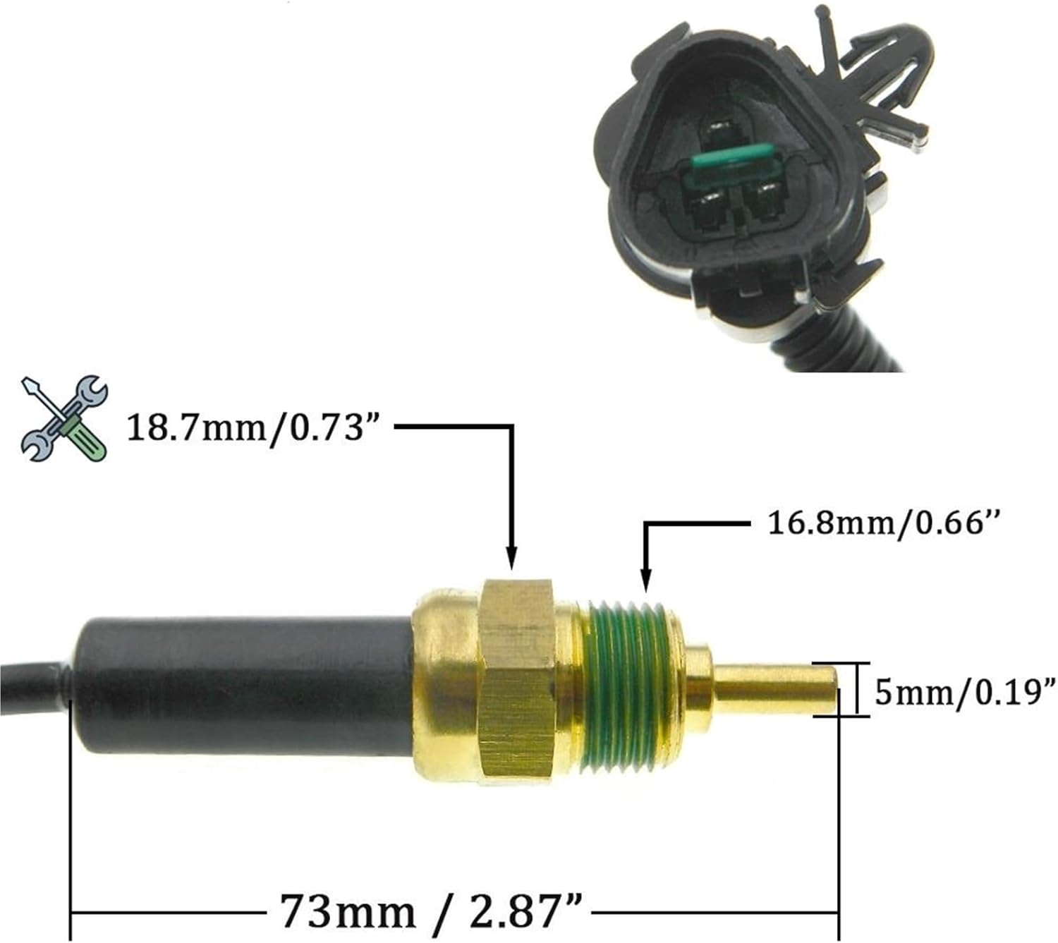 Car Coolant Thermostat Coolant Temperature Sensor Car Accessories 39220-27500183037439220 27500, for Hyundai, for Getz TB 1.5D 03-05(1 pcs)