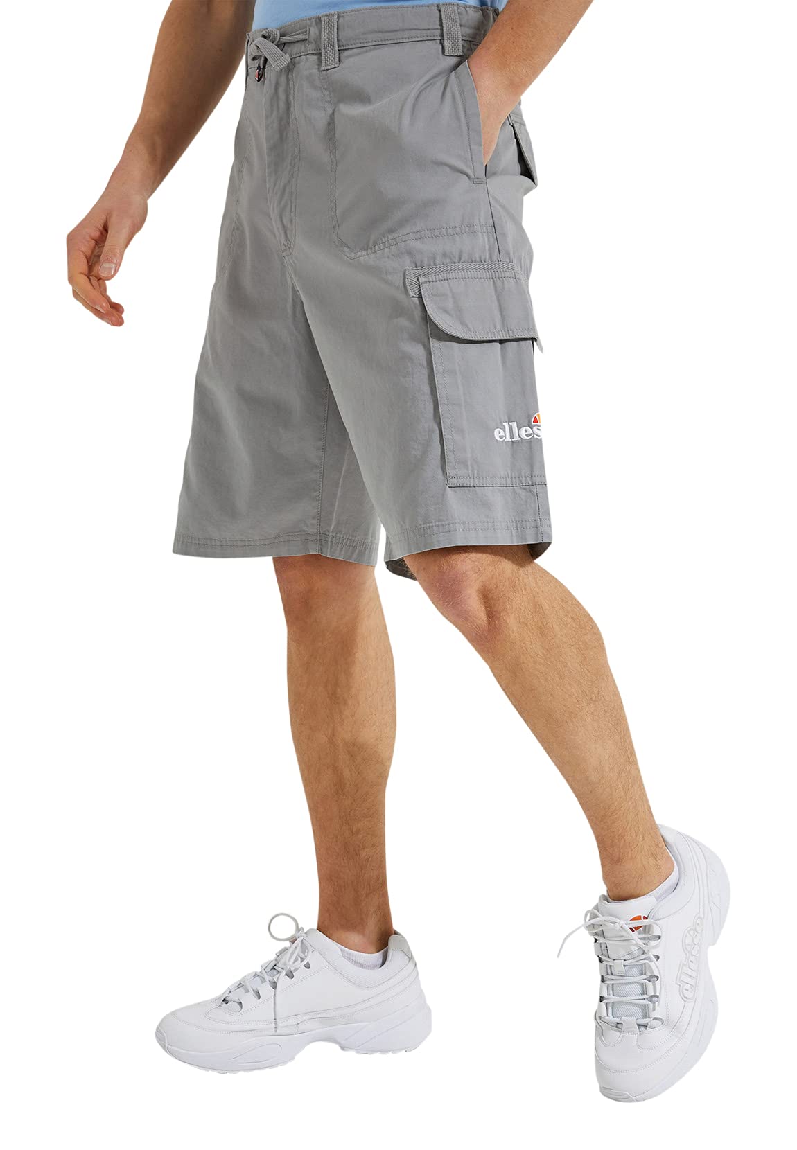 Short Ellesse Graphique Homme - Gris - Taille S - Polyester