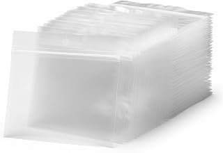100 Pack Soft Plastic Baits Bags 5.1"x4.7" | Heavy-Duty Clear Lock Zipper Lure Packaging Bags - Leakproof Double-Sealed Zipper Storage for Soft Plastic Lures & Fishing Gear | Multiple Sizes
