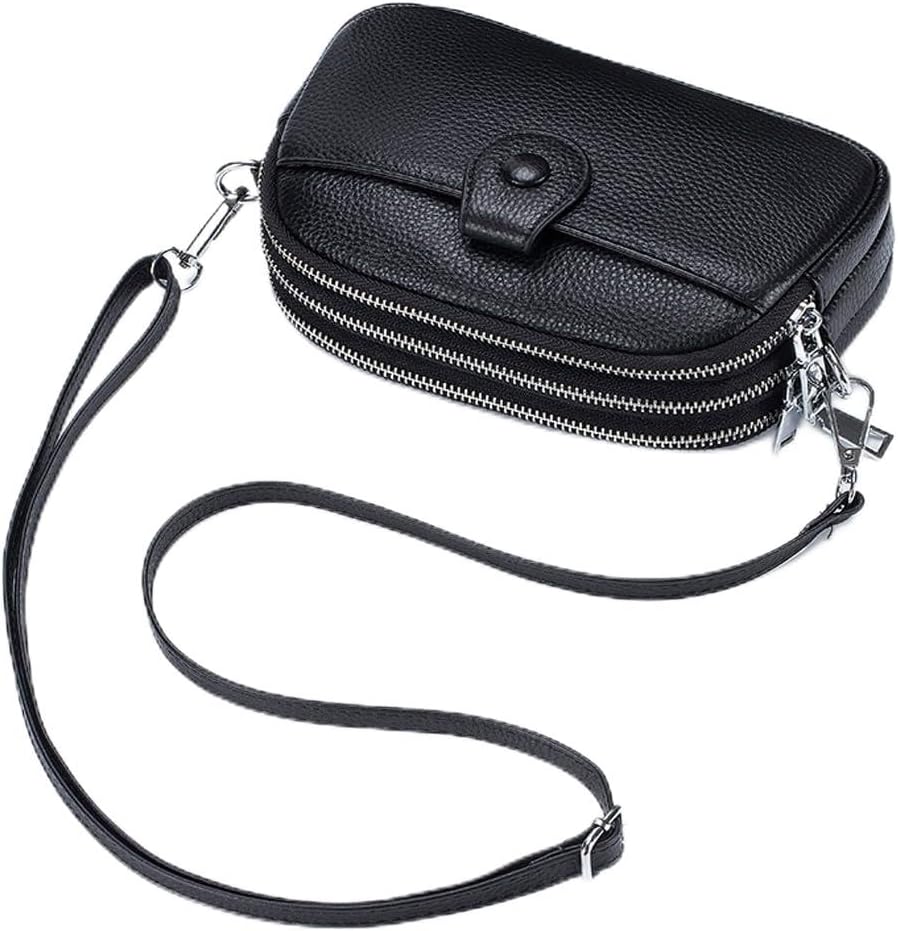 JONON Genuine Leather Crossbody Bags for Women Trendy, Leather Cell Phone Bag for Women, Fashion Small Shoulder Purse