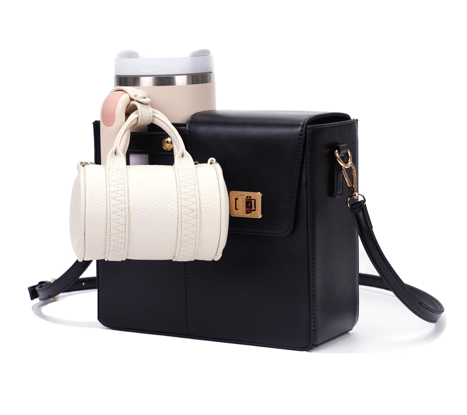 BBIQI Mini Stanley Cup Keychain for Stanley Purse Cute Stanley Cup Accessories Tumbler Bag Charm for Women