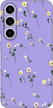 Samsung Uyumlu S23  i ekli Lila Telefon K l f