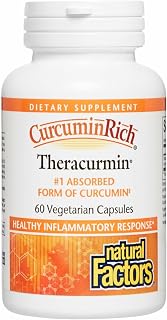 Natural Factors CurcuminRich Theracurmin - Antioxidant Support Supplement with Curcumin - Dietary Supplement Aids Muscle & - 60 Vegetarian Capsules (60 Servings)