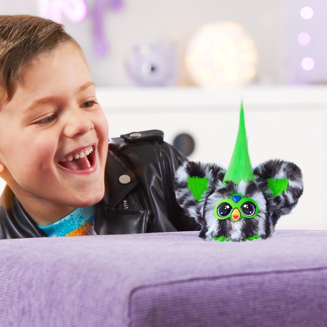Furby Furblets Fierce & Fabulous 2 Pack, Greenie-Meanie & May-May with 45 Sounds Each + Duracell 76A 1.5V Alkaline Batteries, 8 Count (Pack of 2) (Bundle)