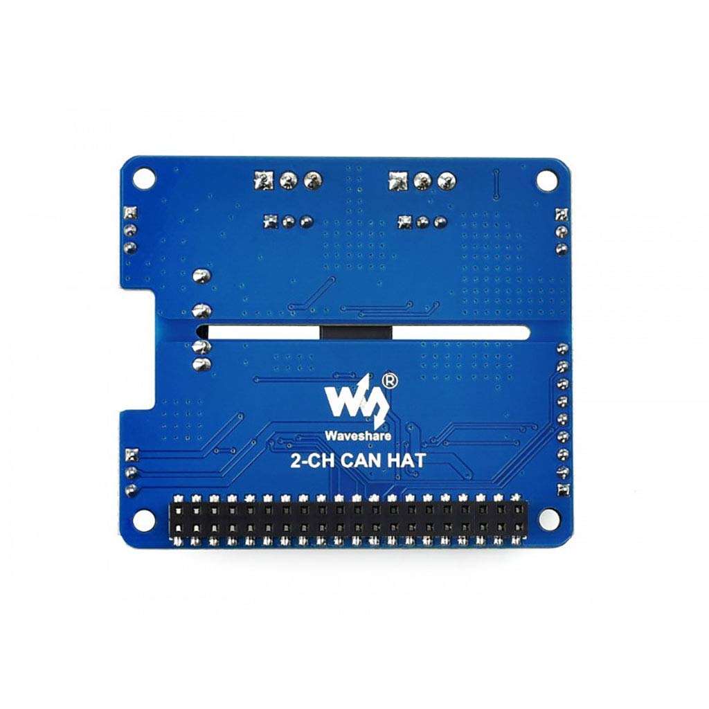 MCP2515 SN65HVD230 2-Channel Isolated CAN Bus HAT for Raspberry Pi, 3.3V/5V Jumper, 120Ω Resistor