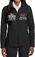 InkStitch L901 Custom Women's Soft Shell Jacket - Personalized Embroidery Logo/Text/Images XS-4XL