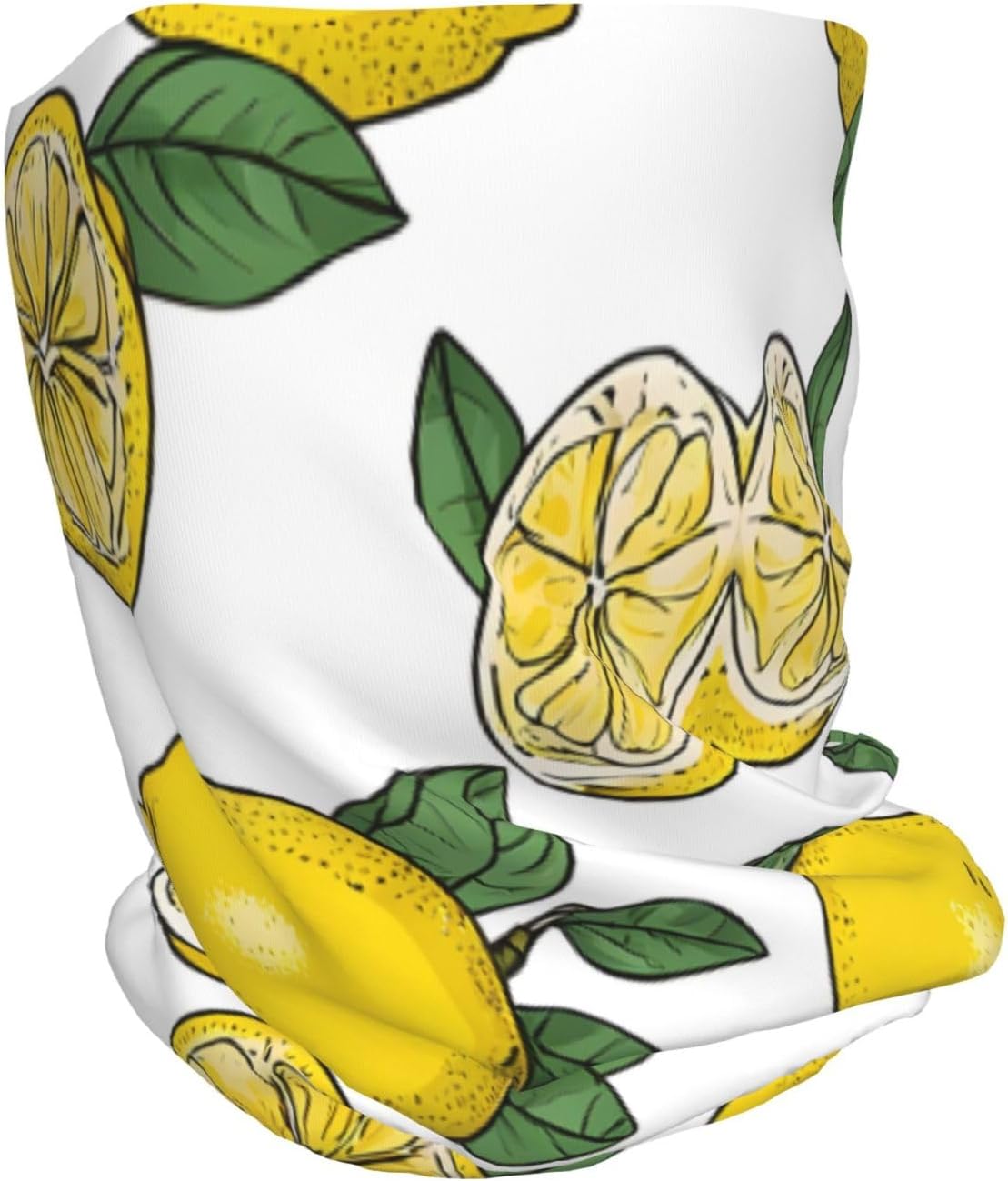 (Lemon Fruit Pattern) Multi-Functional Convertible Brimless Hat for Daily Outdoor Travel Use -