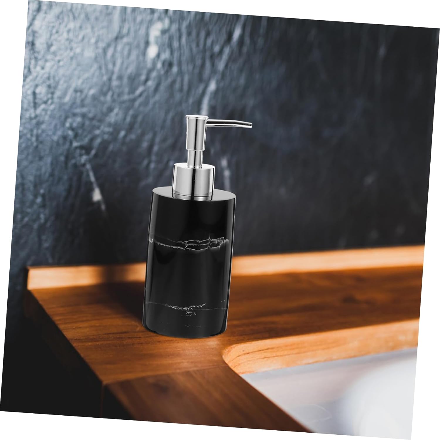 Amosfun 3pcs Bathroom Accessories Marble Soap Dispenser Pump Press Pump Bottle for Home Use