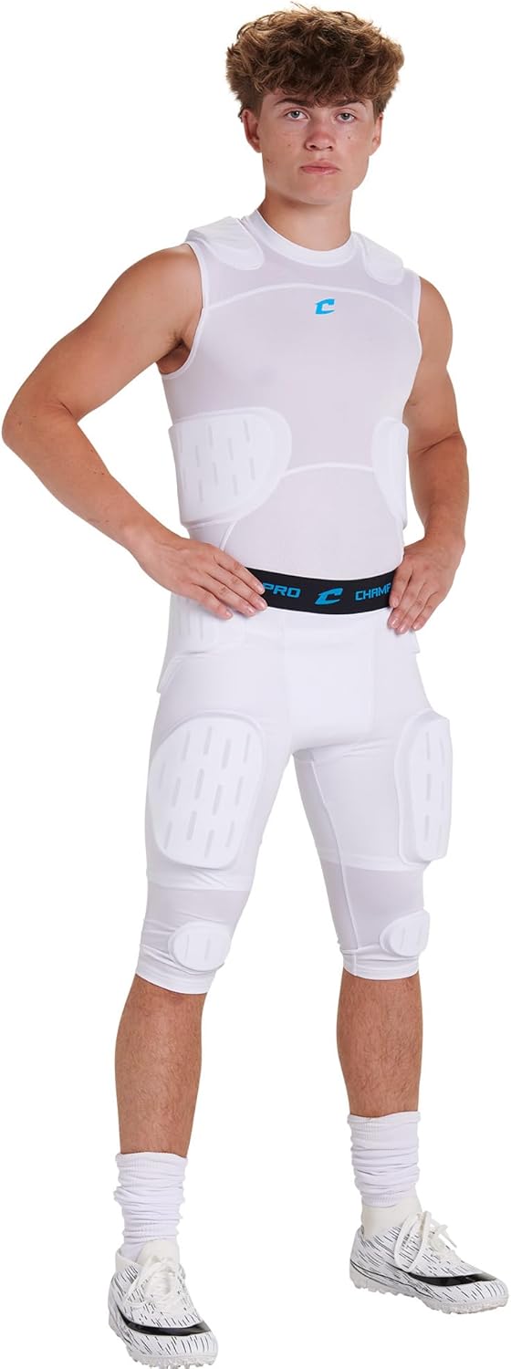 Champro Formation 7-Pad Girdle Adult L White - Image 5